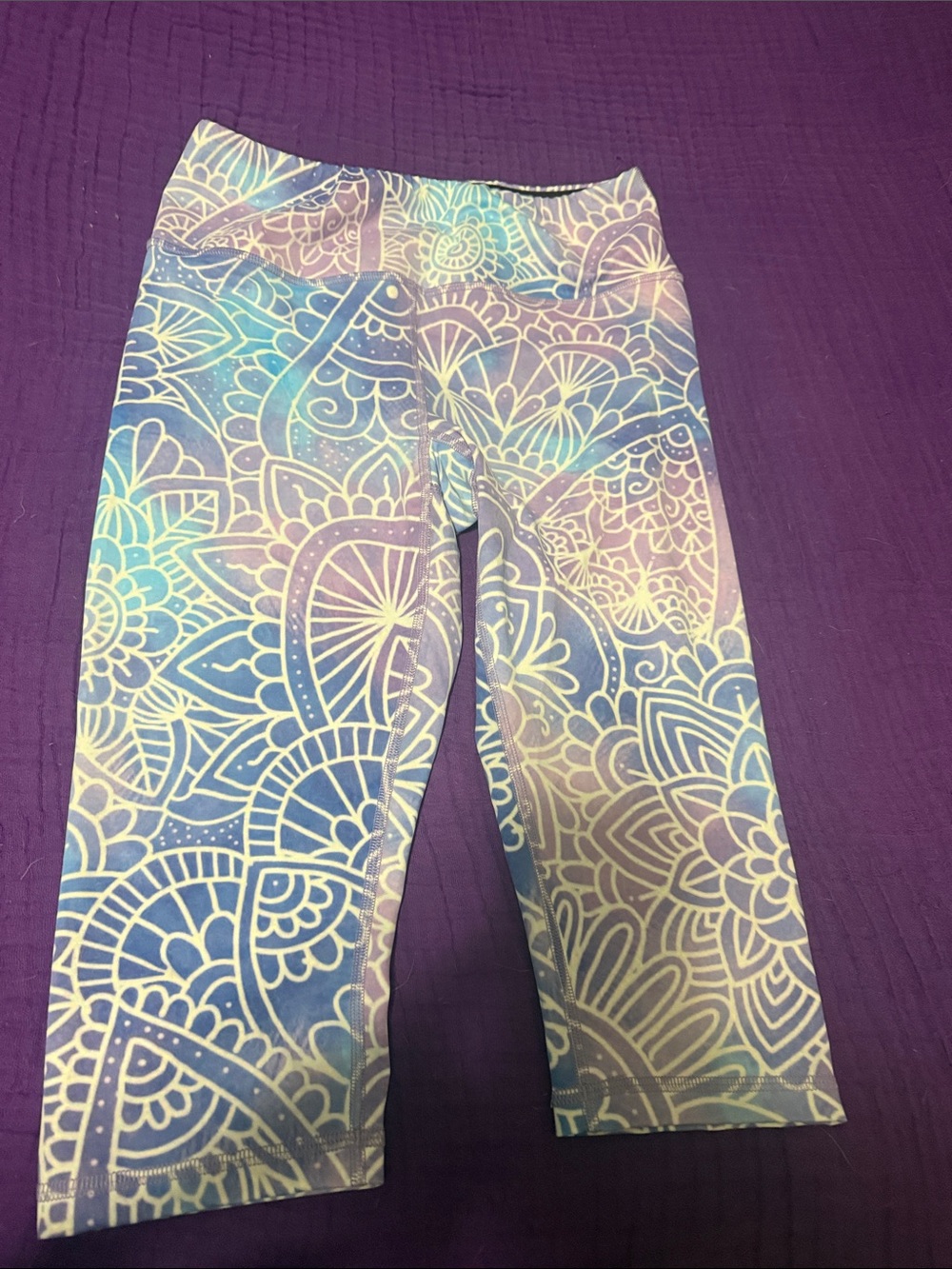Kali Pastel Purple & Blue Mandala Leggings